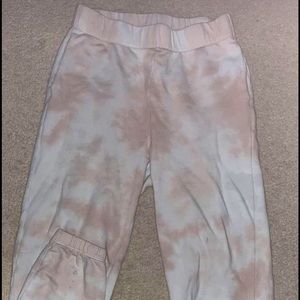 forever 21 sweat pants - tyedye